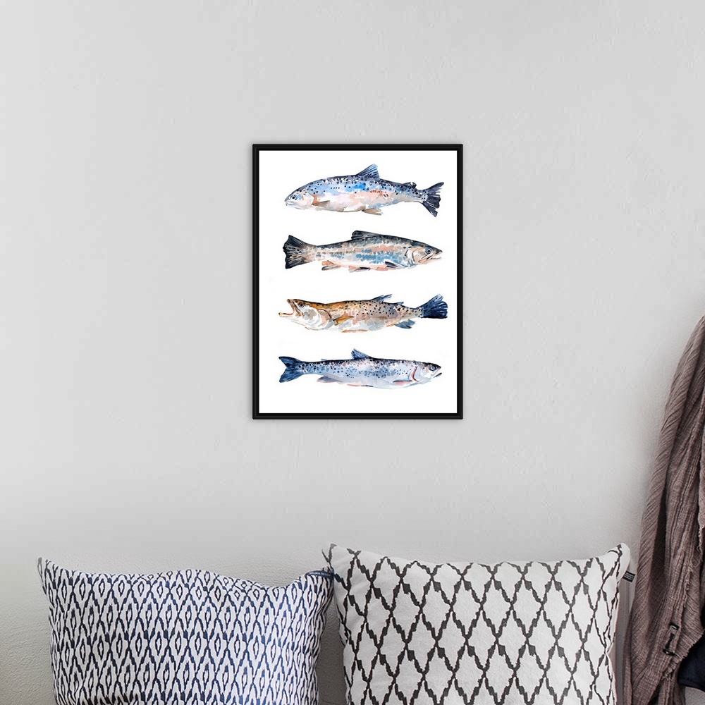 A bohemian room featuring Stacked Trout II