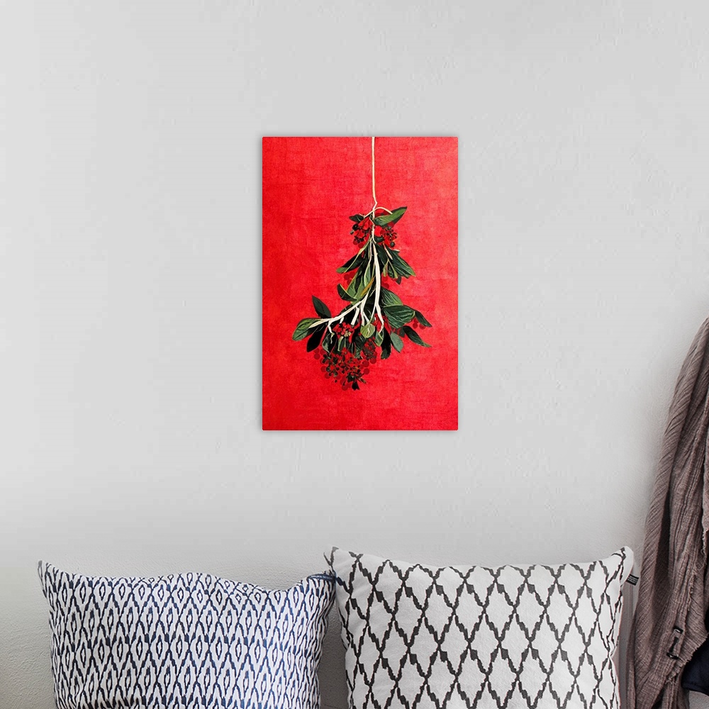 A bohemian room featuring Painted Mistletoe