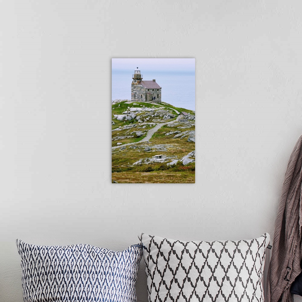 A bohemian room featuring View Of Lighthouse, Rose Blanche, Newfoundland, Canada