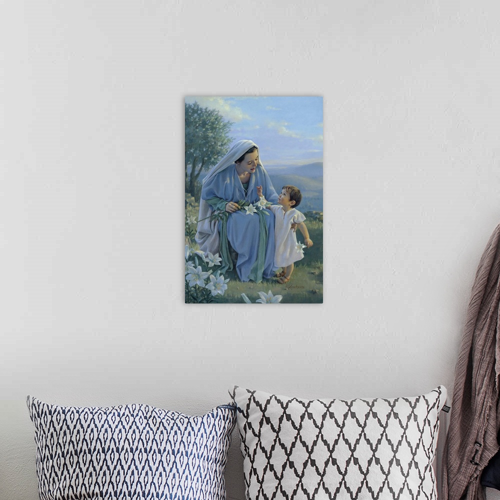 A bohemian room featuring Blessed Among Women