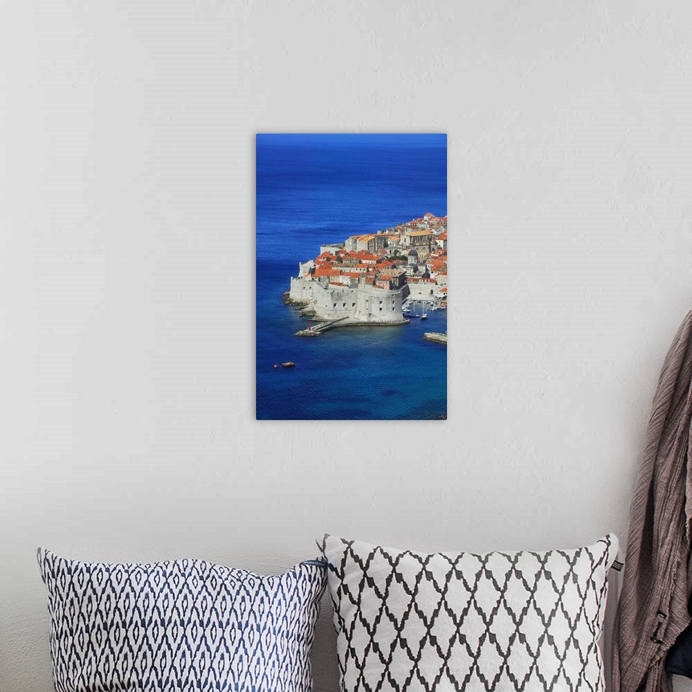 A bohemian room featuring Dubrovnik on the shores of Adriatic Sea, Croatia