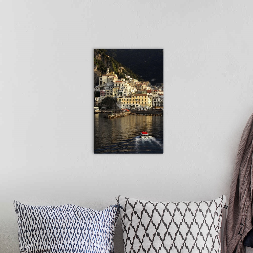 A bohemian room featuring Europe, Italy, Amalfi Coast, Bay of Salerno, Amalfi.