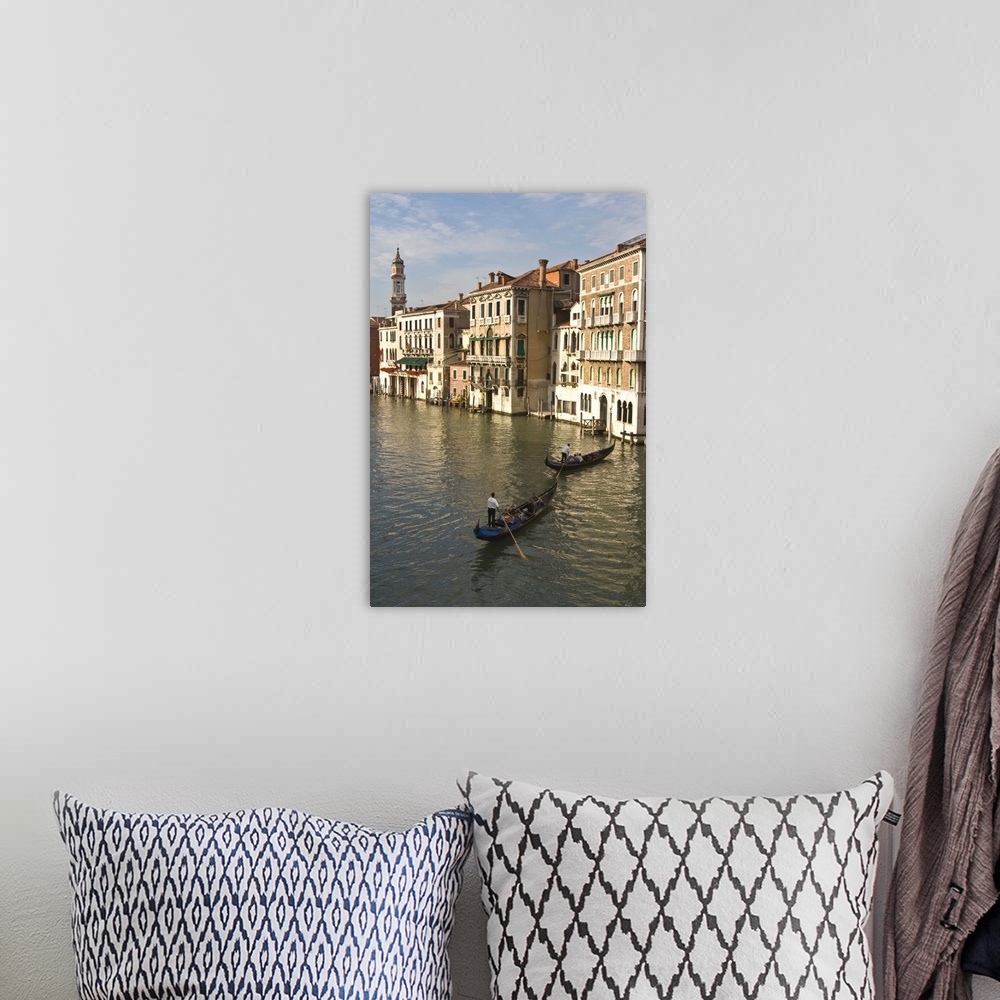 A bohemian room featuring Europe, Italy, Venice. Tourists enjoy a gondola ride along the Grand Canal in Venice