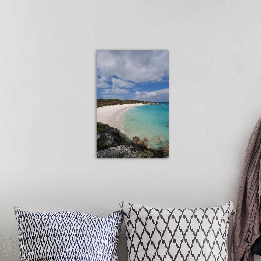 A bohemian room featuring Horseshoe Bay beach, Bermuda.