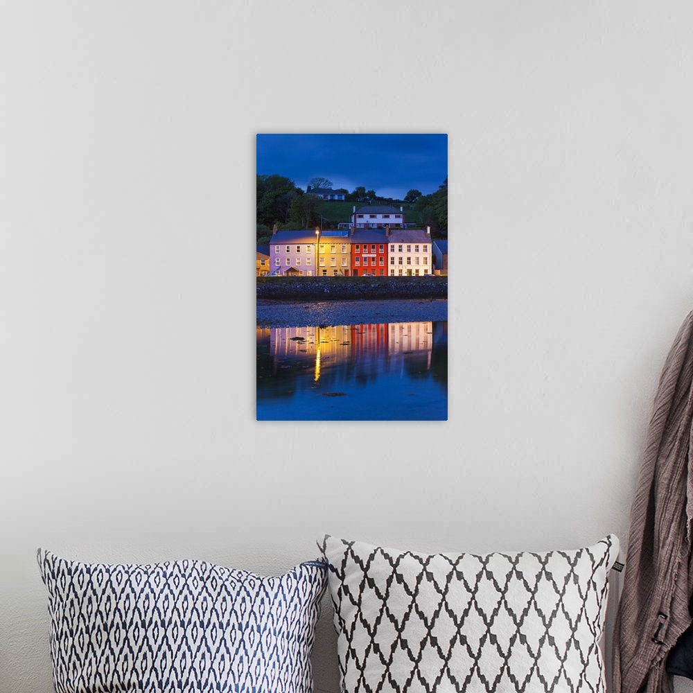 A bohemian room featuring Ireland, County Cork, Bantry, harbor view, evening.