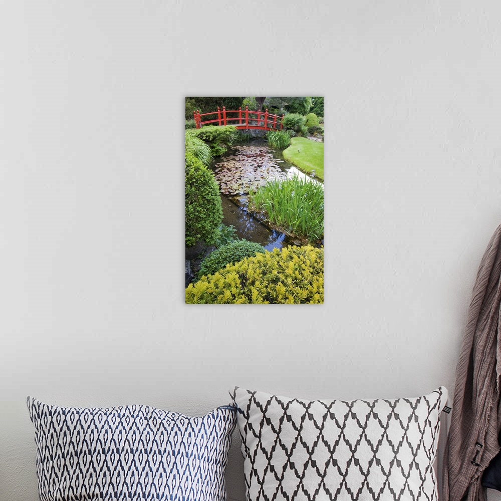 A bohemian room featuring Japanese, garden, bridge, stream, County Kildare, Ireland