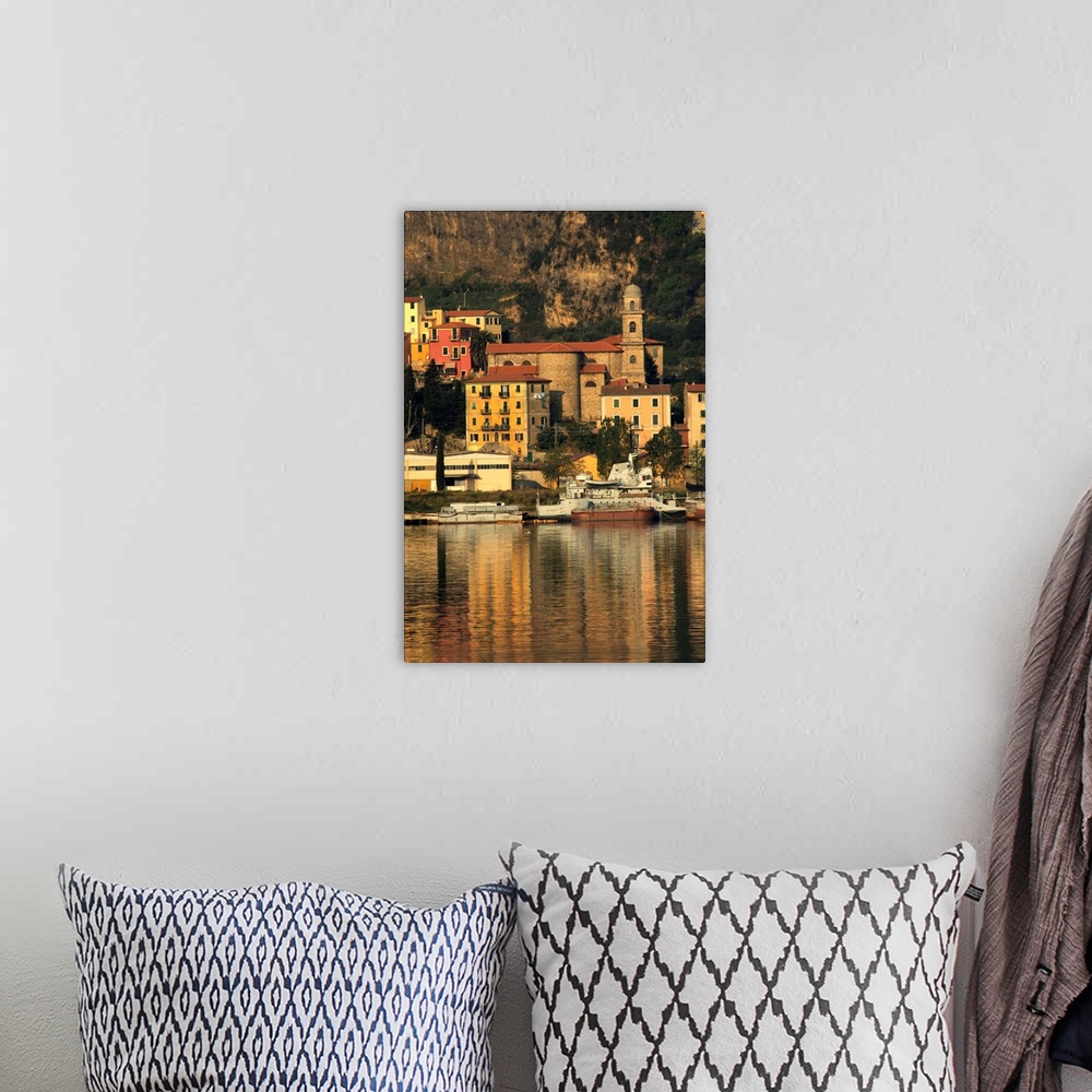 A bohemian room featuring Europe, Italy, Liguria region, Ligurian Sea, La Spezia. Popular port city, gateway to Cinque Terr...