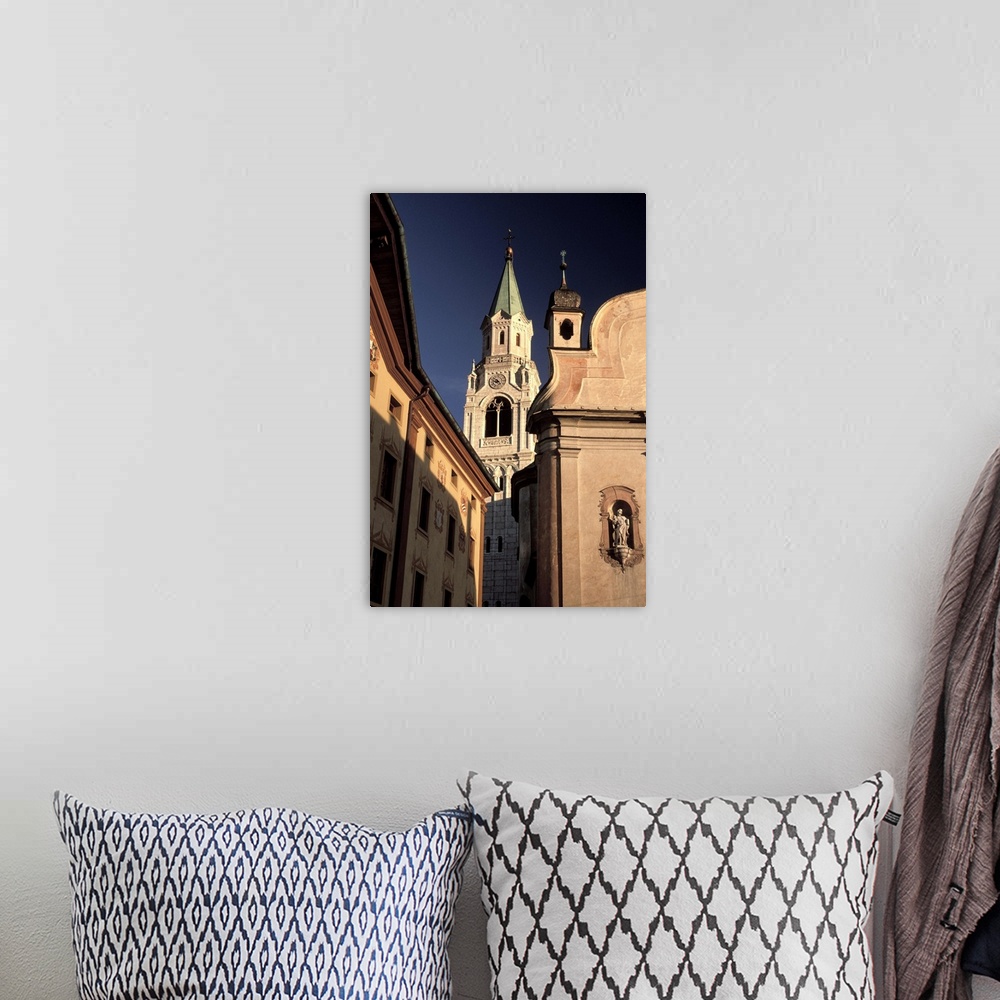 A bohemian room featuring Europe, Italy, Venetia, Cortina D'Ampezzo. Town Cathedral