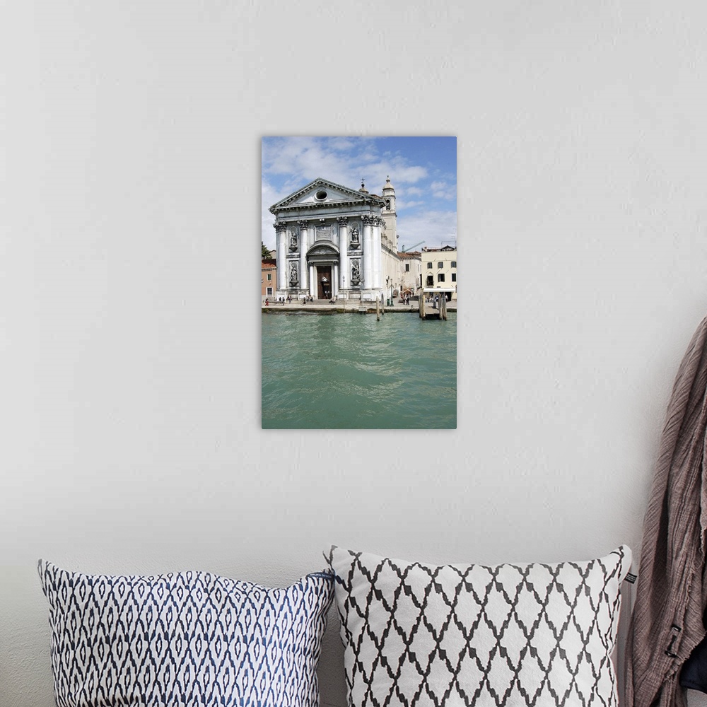 A bohemian room featuring Italy, Venice. Jesuit Church along the Grand Canal