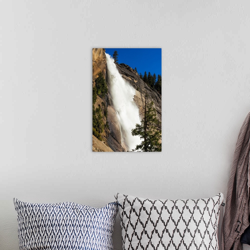 A bohemian room featuring Nevada Fall, Yosemite National Park, California USA.
