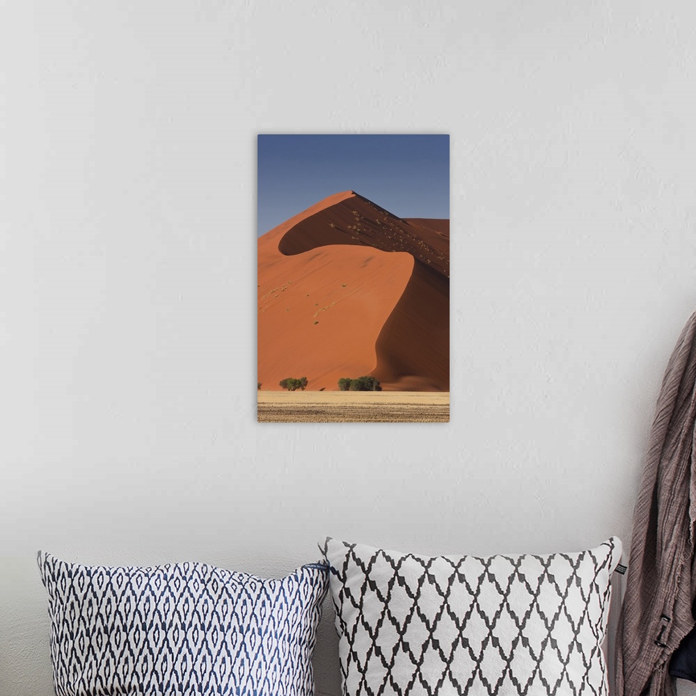 A bohemian room featuring Sossusvlei, Namibia. Red Sand Dunes.