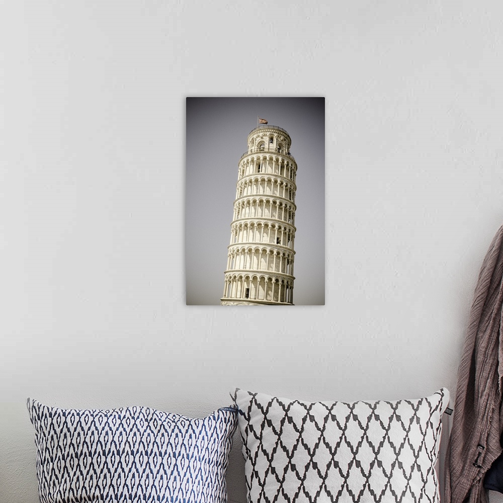 A bohemian room featuring The Leaning Tower of Pisa, Pisa, Tuscany, Italy.