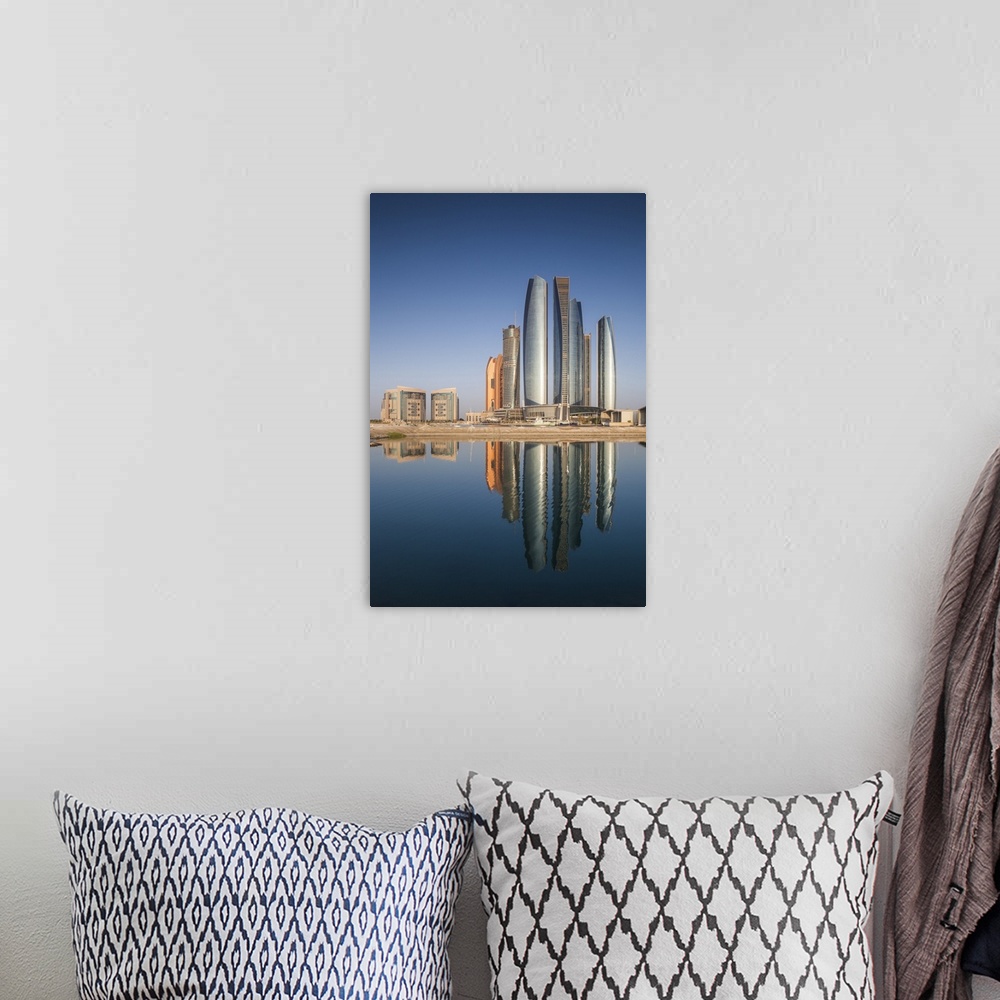 A bohemian room featuring UAE, Abu Dhabi, Etihad Towers