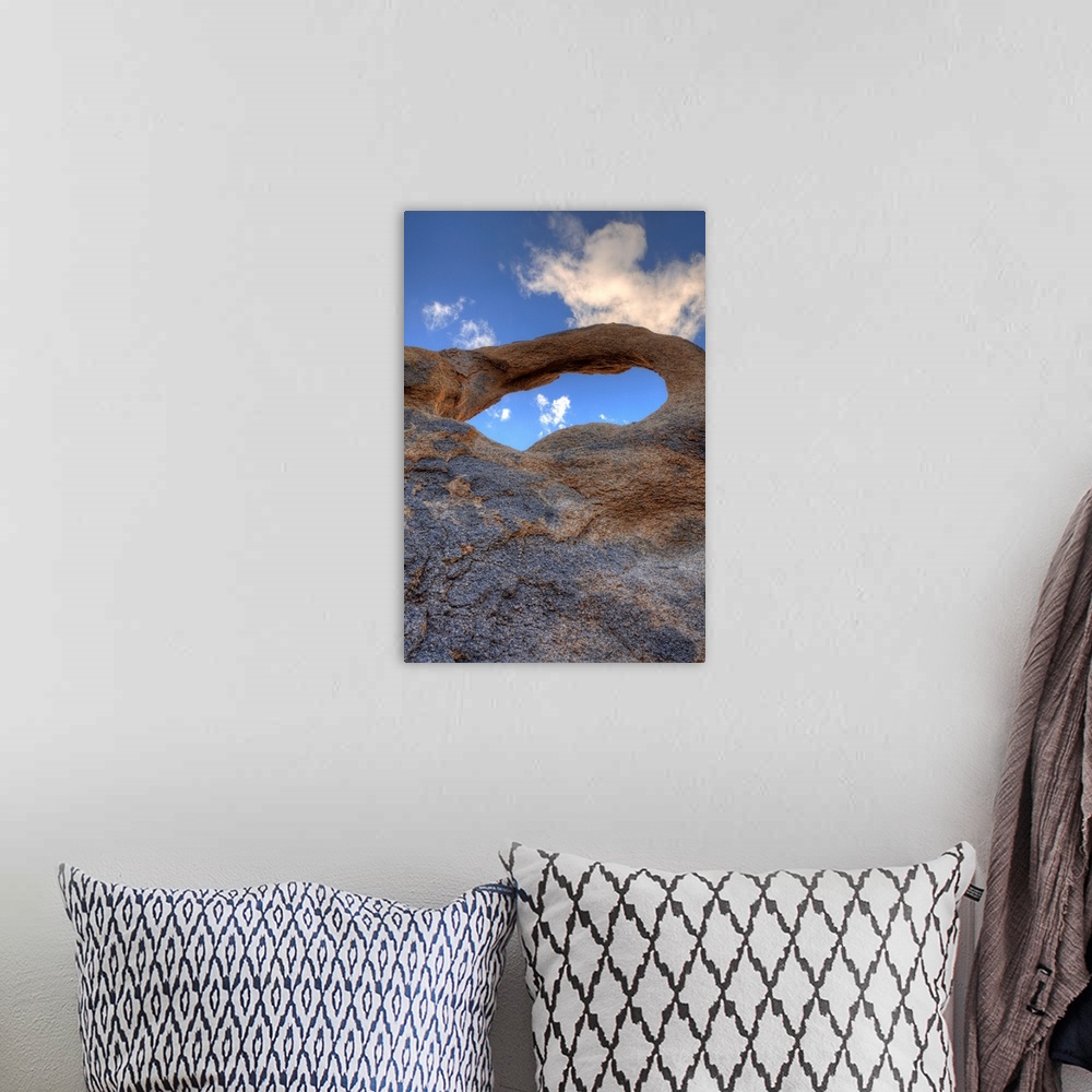 A bohemian room featuring USA, California, Sierra Nevada Range. Whitney Portal Arch in Alalbama Hills.