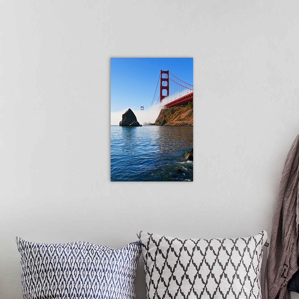 A bohemian room featuring California, San Francisco, Golden Gate bridge