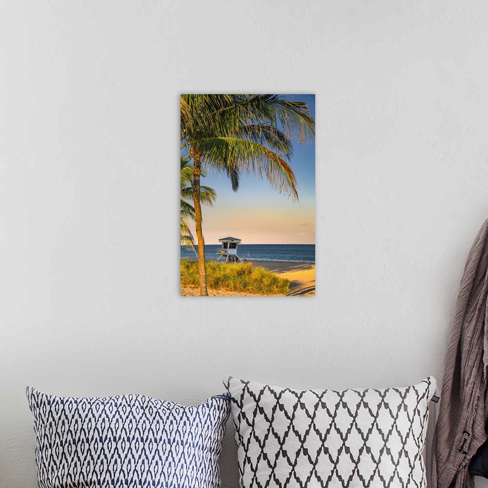 A bohemian room featuring Florida, South Florida, Fort Lauderdale, Las Olas Beach Lifeguard tower