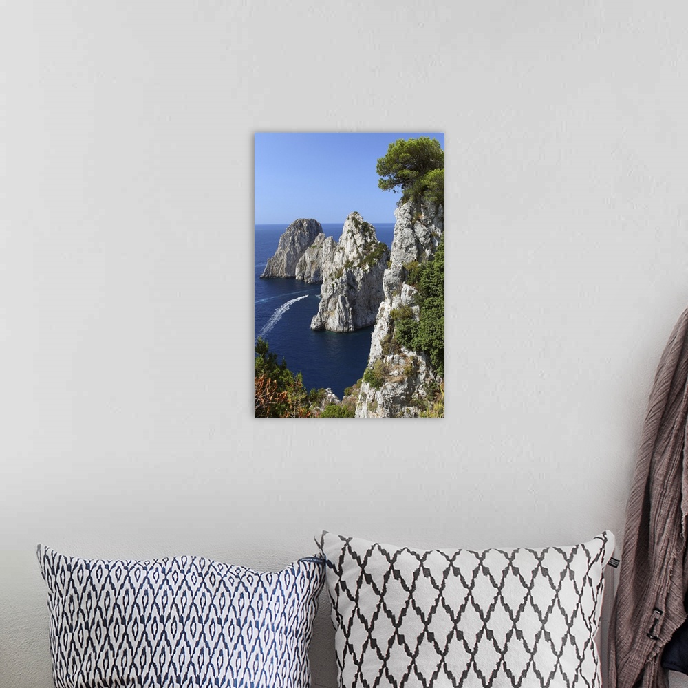 A bohemian room featuring Italy, Campania, Capri, The Faraglioni (stack rocks)
