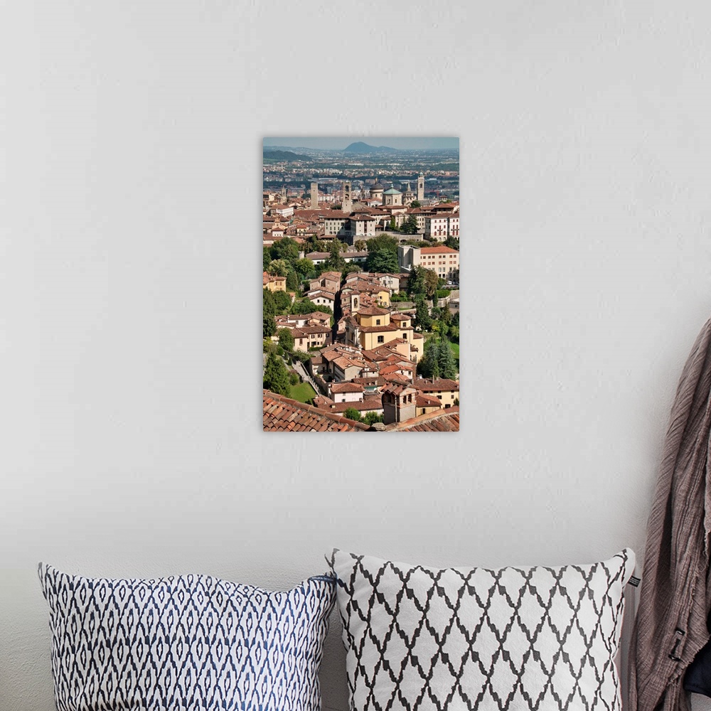 A bohemian room featuring Italy, Lombardy, Bergamo district, Bergamo, Bergamo Alta, The city