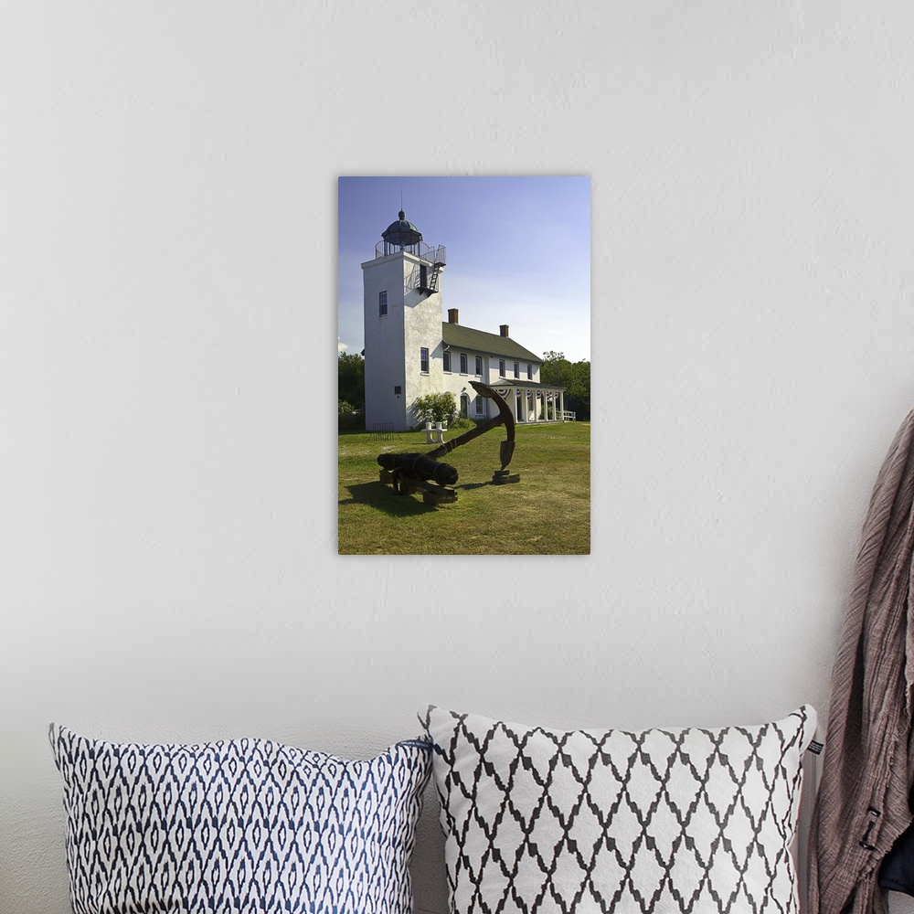 A bohemian room featuring New York, Long Island, Cutchogue, Horton Point Lighthouse and Nautical Museum