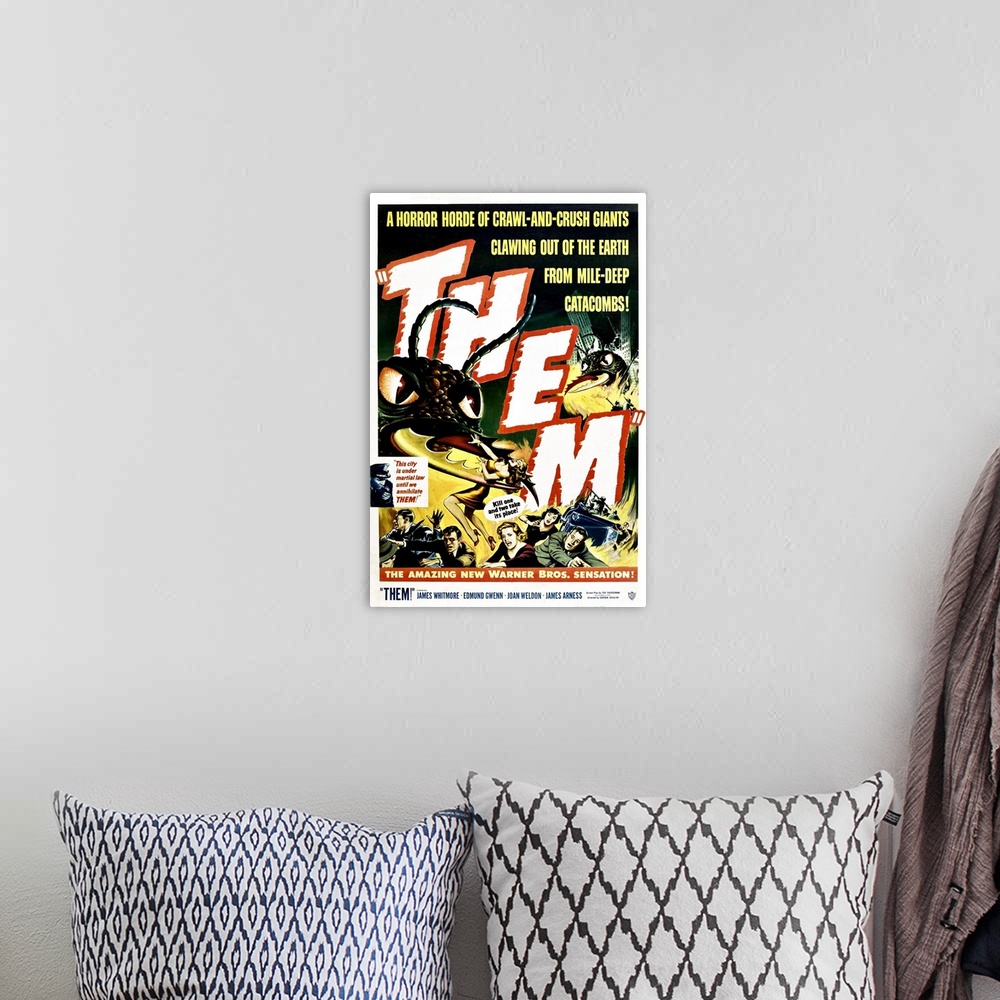 A bohemian room featuring Them - Movie Poster