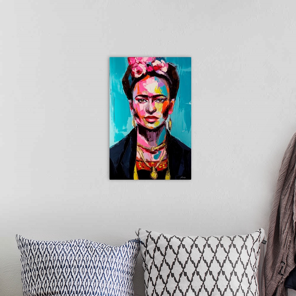 A bohemian room featuring Frida