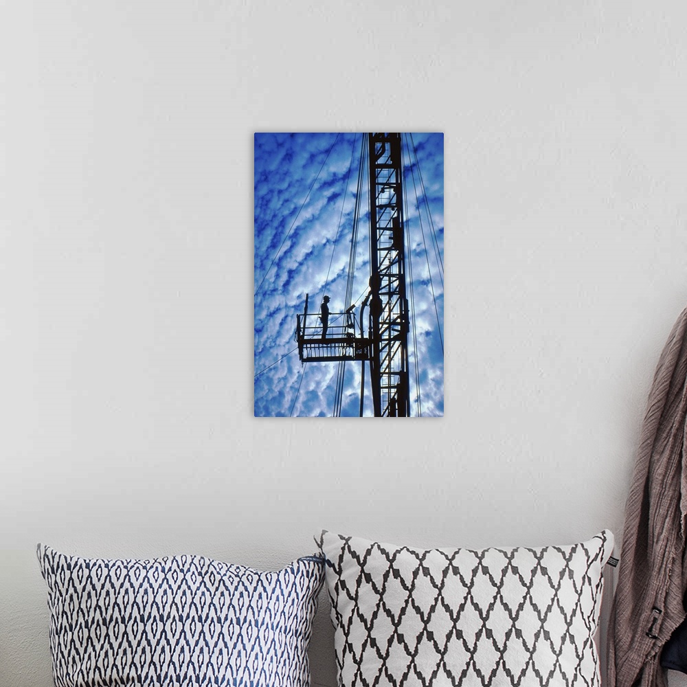 A bohemian room featuring Oil rig