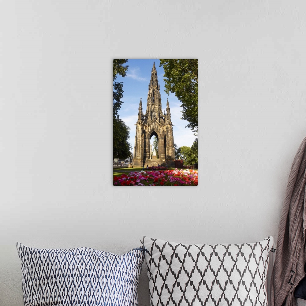 A bohemian room featuring Scott Monument