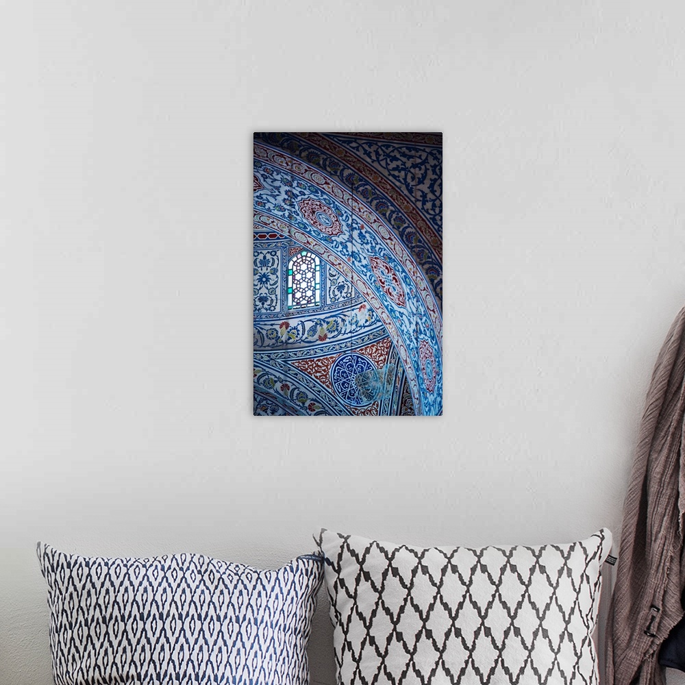 A bohemian room featuring Turkey, Istanbul, Blue Mosque interior