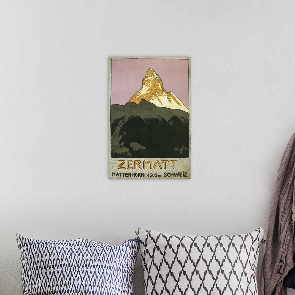 A bohemian room featuring Zermatt, Matterhorn, Switzerland