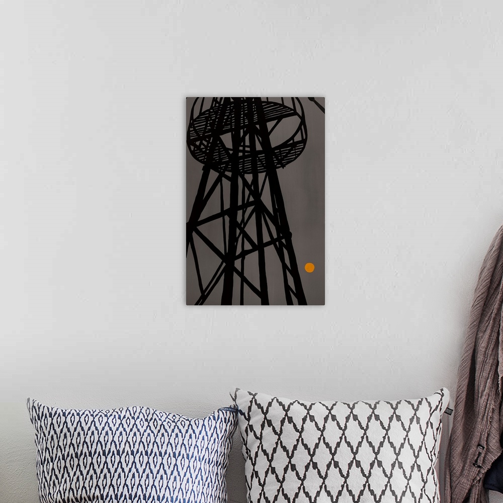 A bohemian room featuring Oil Tower 1
