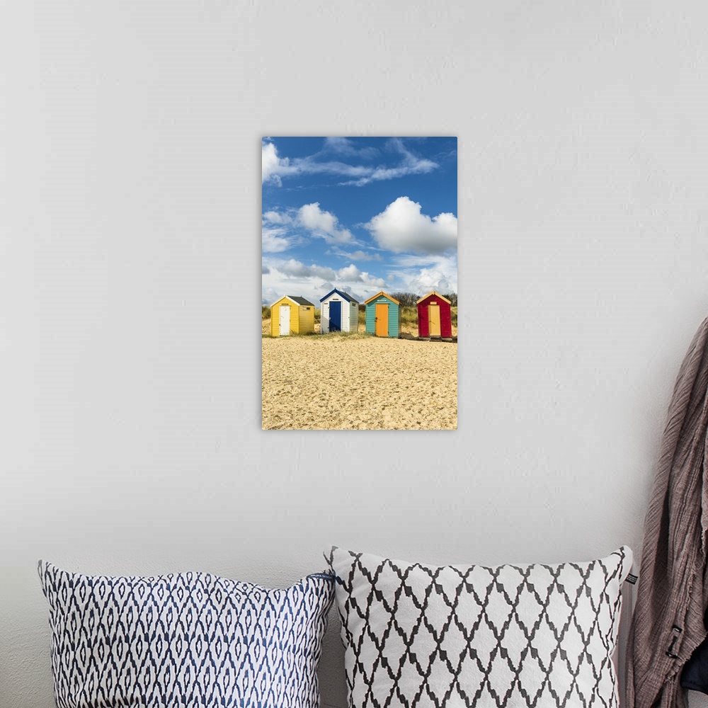 A bohemian room featuring Beach huts, Southwold, Suffolk, UK.