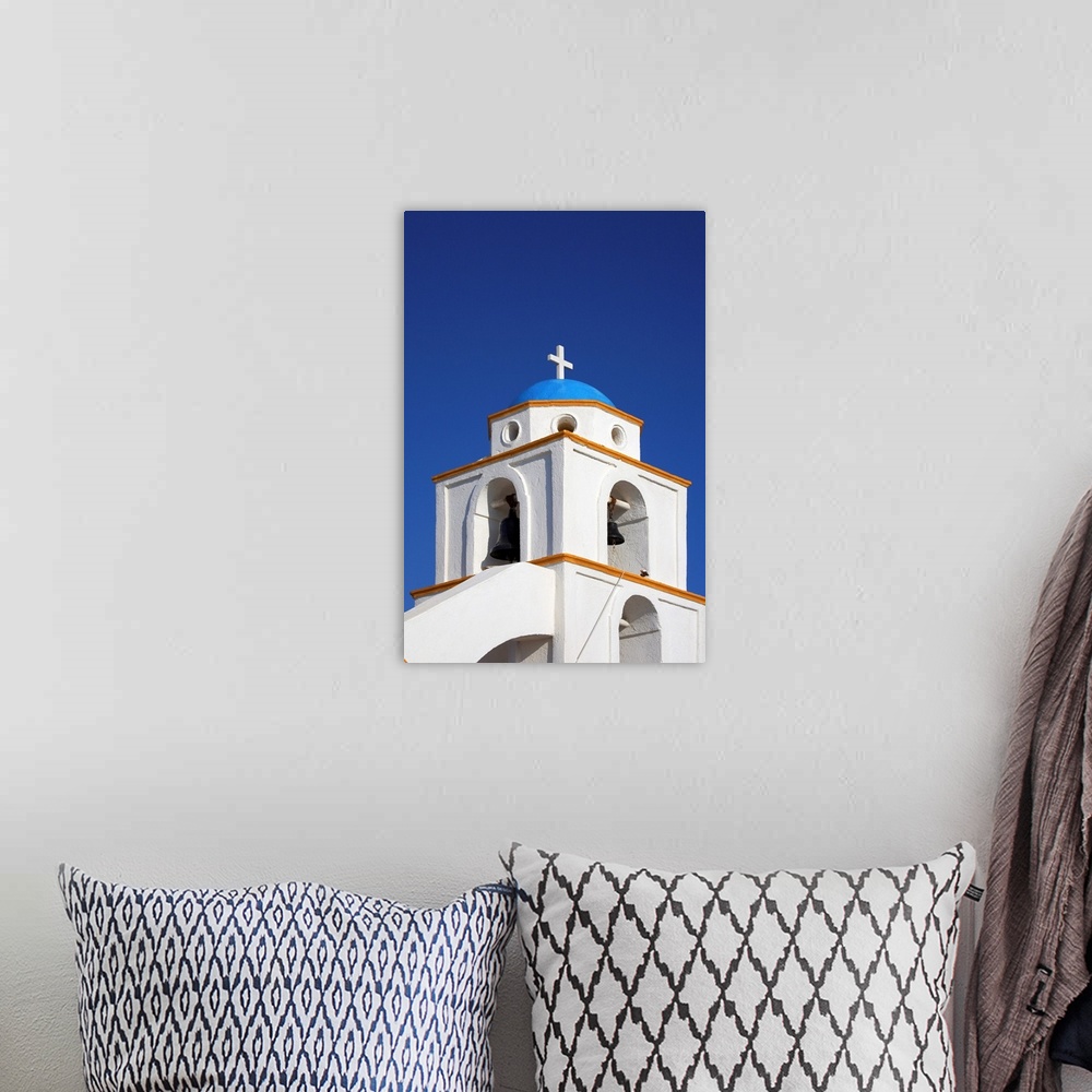A bohemian room featuring Colourful Church, Oia, Santorini, Greece