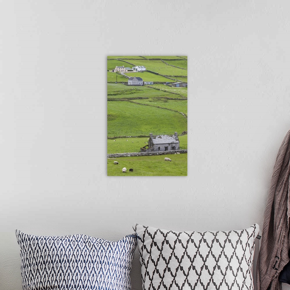 A bohemian room featuring Ireland, County Cork, Beara Peninsula, Ring of Beara, Cahermore, landscape.