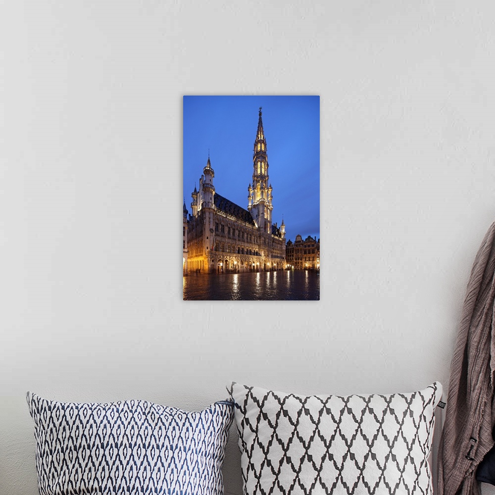A bohemian room featuring The Town Hall (French: Hotel de Ville), of the City of Brussels is a Gothic building from the Mid...