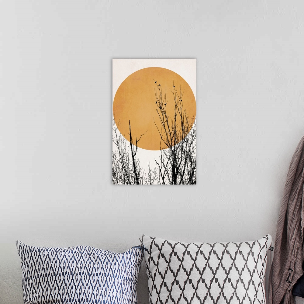 A bohemian room featuring Sunset Dreams - Yellow