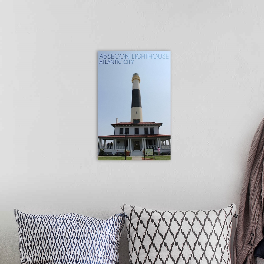 A bohemian room featuring Atlantic City, New Jersey, Absecon Lighthouse Front View