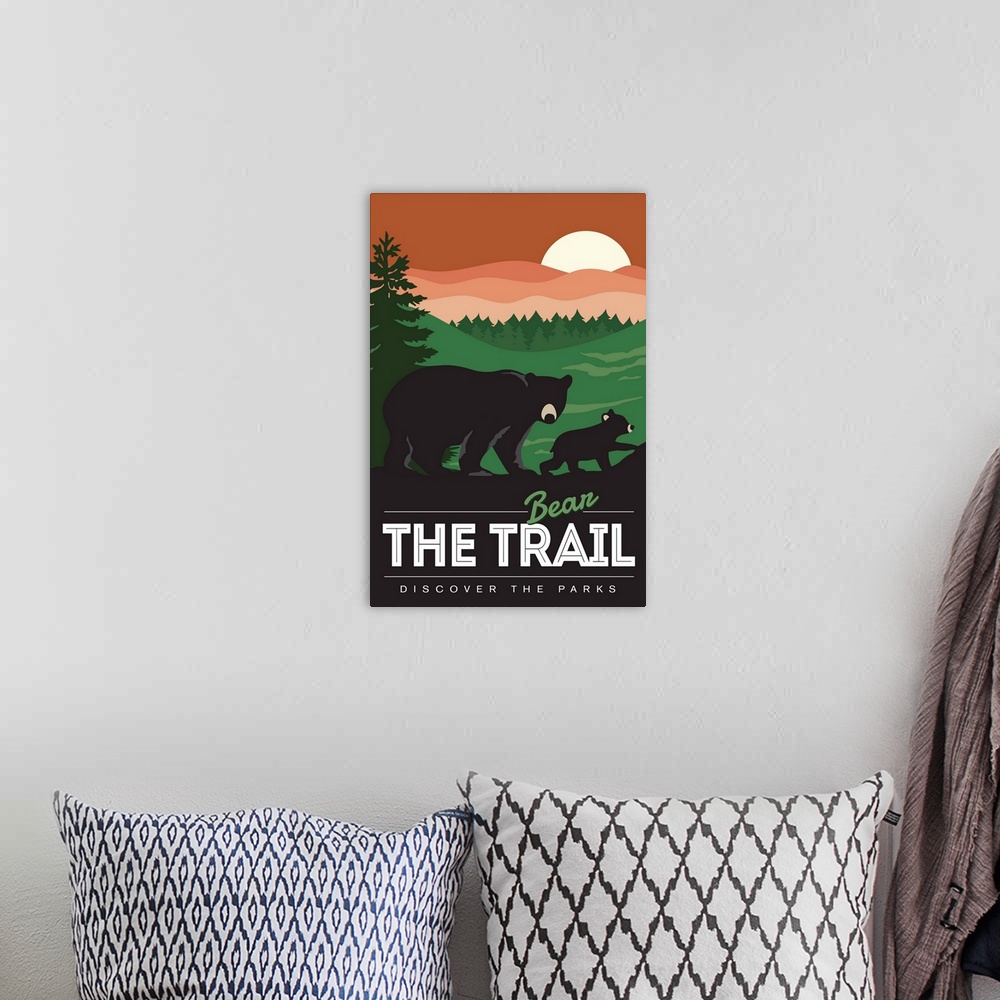 A bohemian room featuring Bear the Trail - Discover the Parks