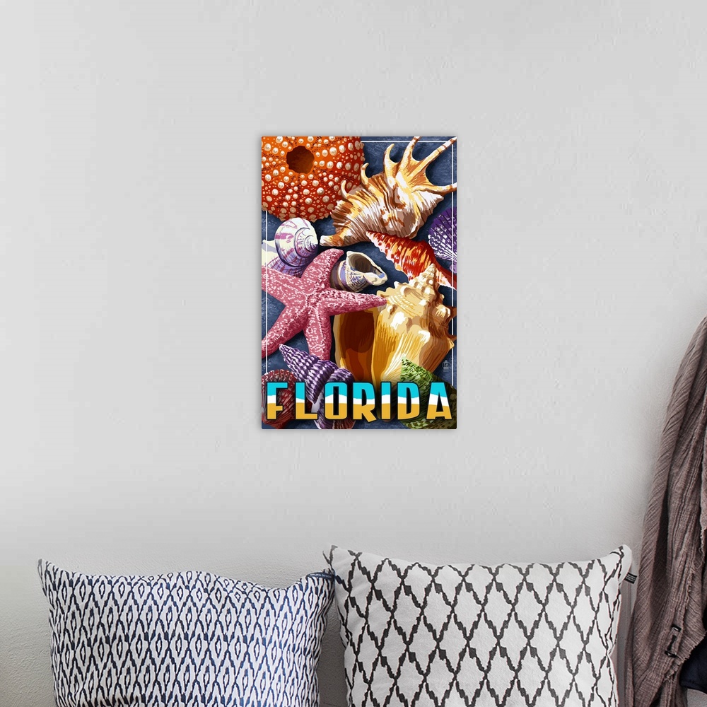 A bohemian room featuring Florida, Shell Montage