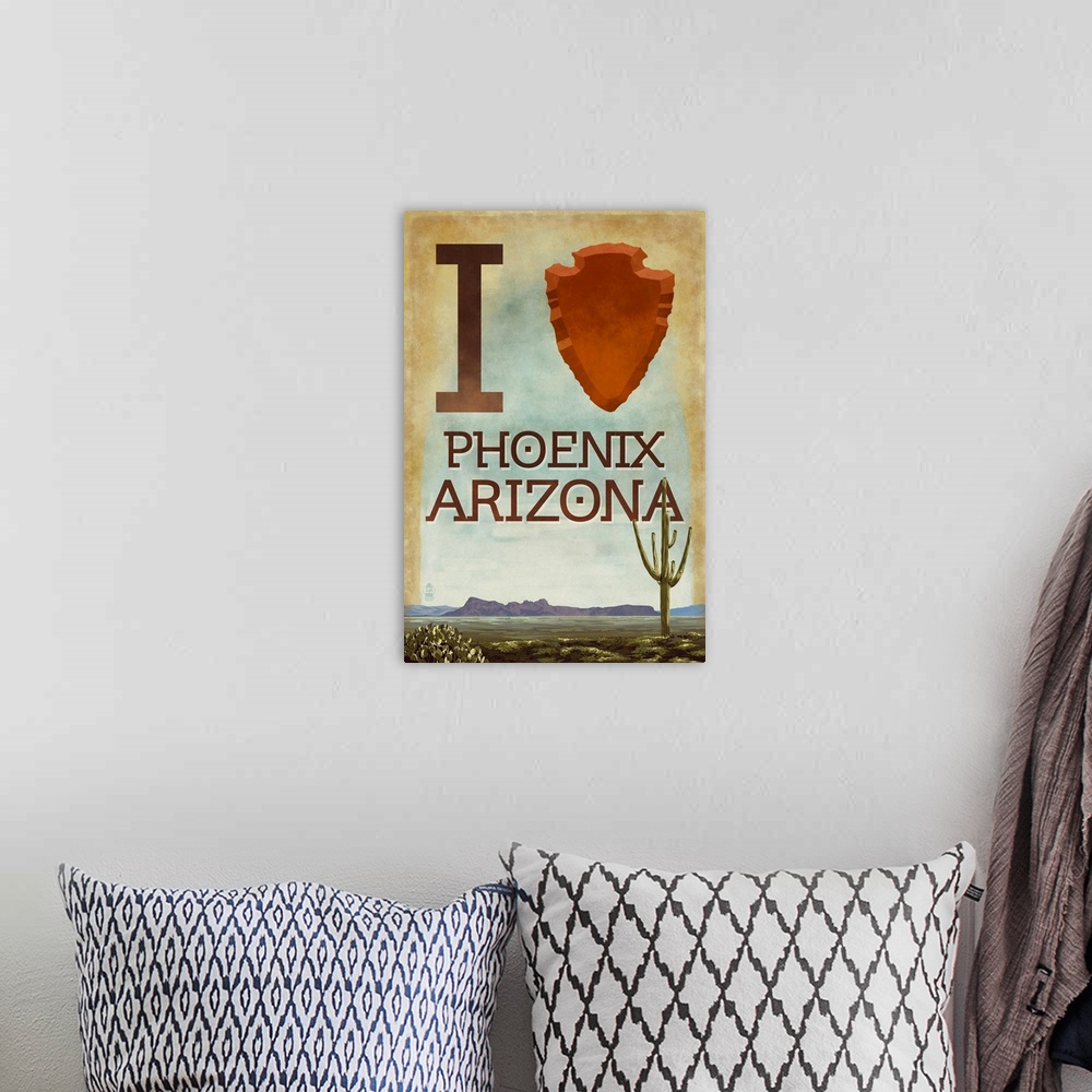A bohemian room featuring I heart Phoenix, Arizona