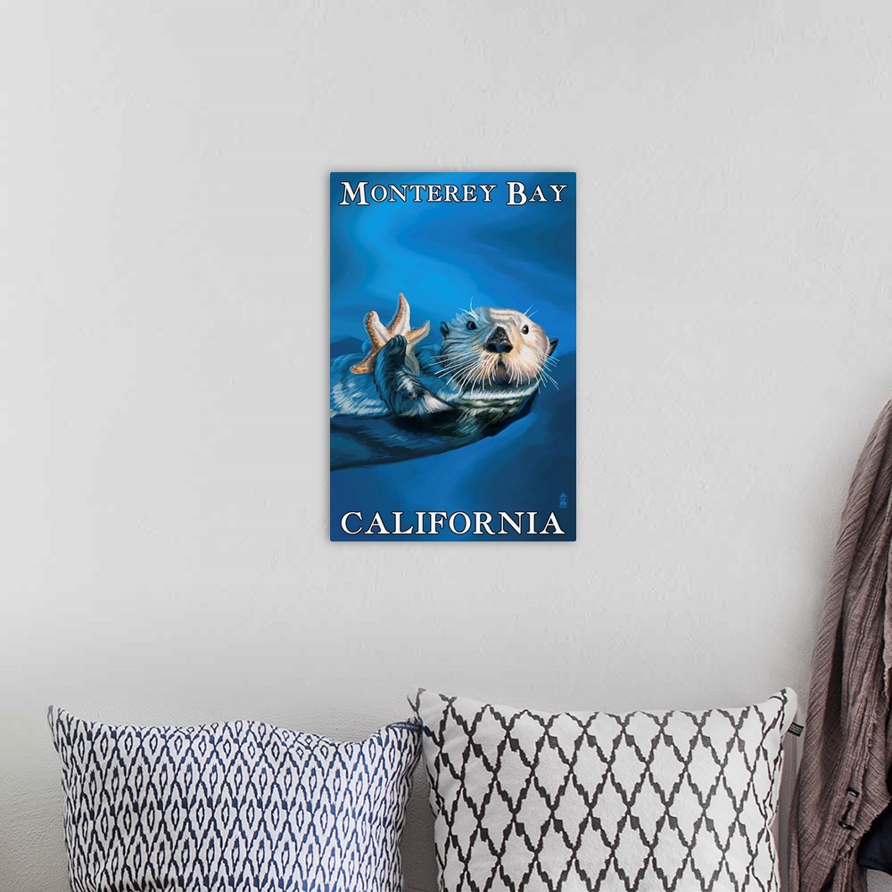 A bohemian room featuring Monterey Bay, California, Sea Otter