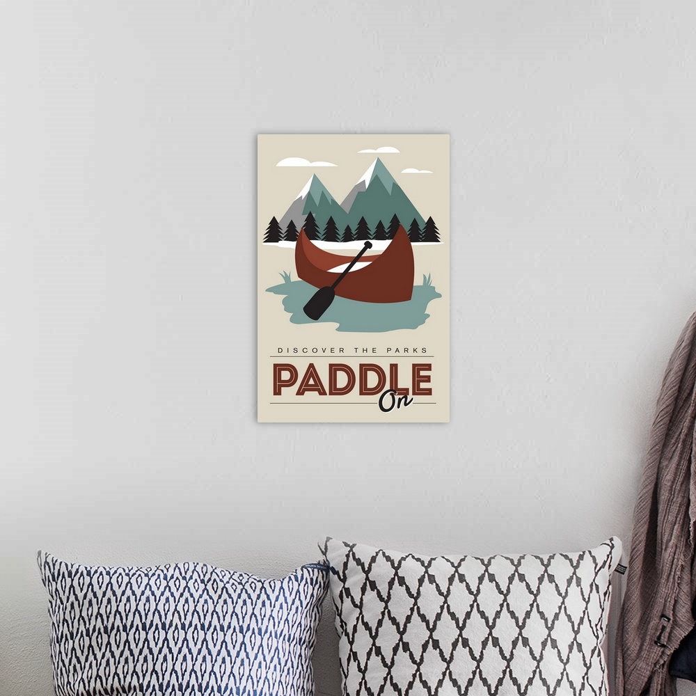 A bohemian room featuring Paddle On - Discover the Parks