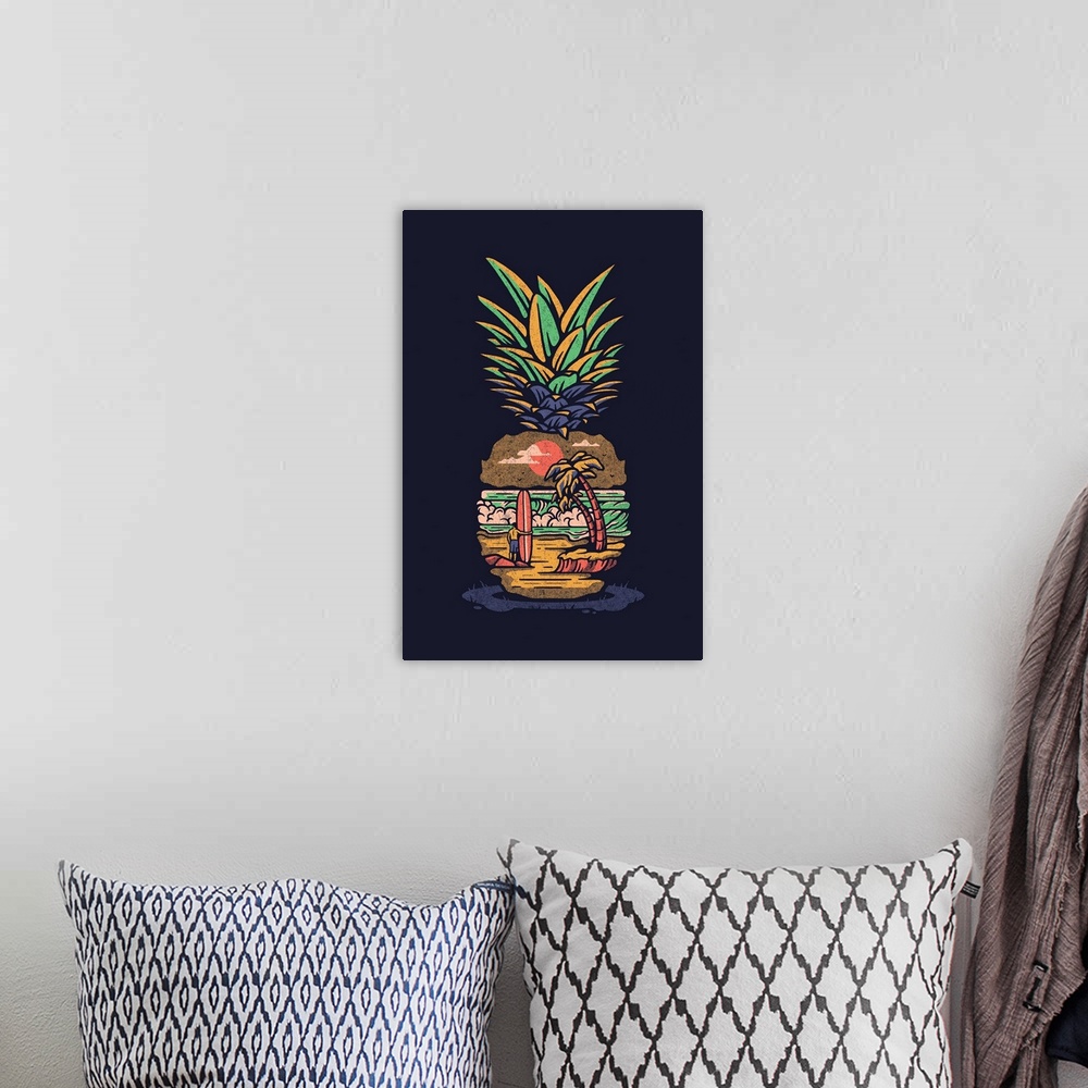 A bohemian room featuring Pineapple