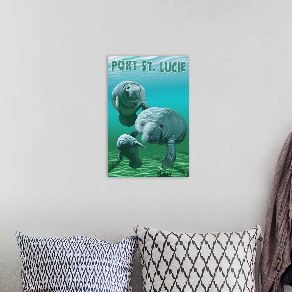 A bohemian room featuring Port St. Lucie, Florida, Manatees
