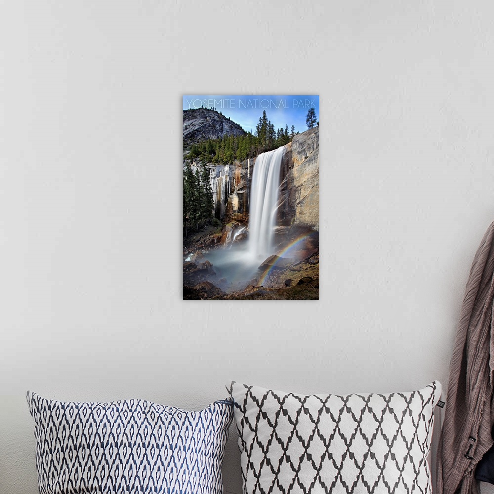 A bohemian room featuring Yosemite National Park, California, Vernal Falls