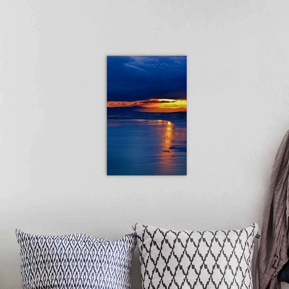 A bohemian room featuring Sunset Over Strangford Lough, Greyabbey - Aerial Photograph