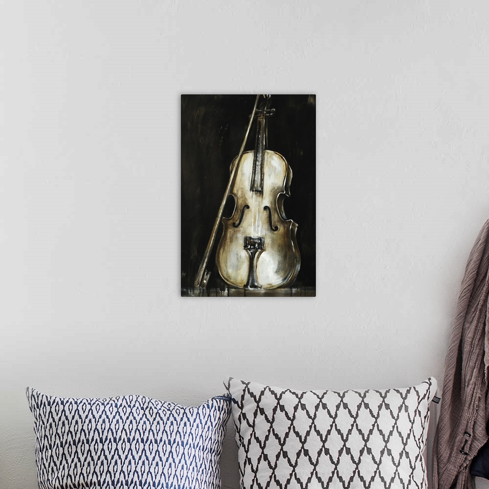 A bohemian room featuring Cello