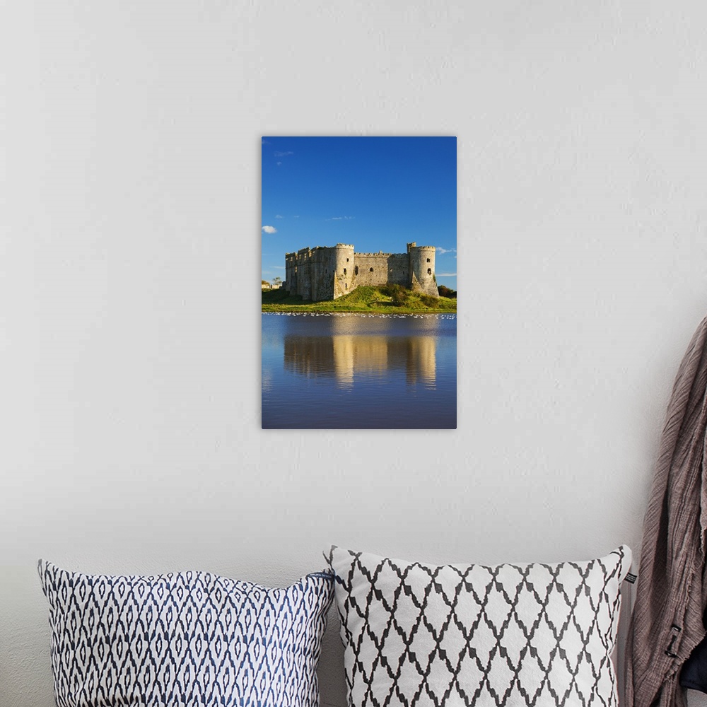 A bohemian room featuring Carew Castle, Pembrokeshire, West Wales, Wales
