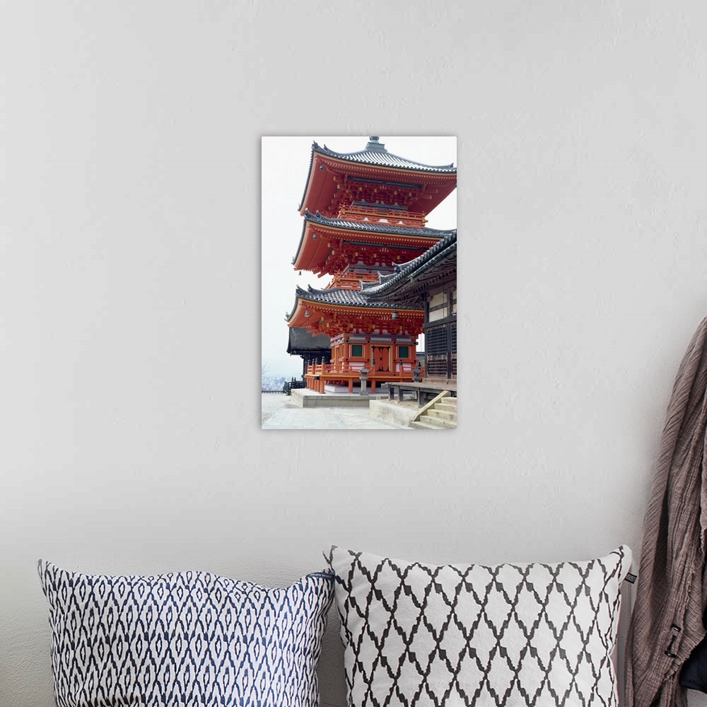 A bohemian room featuring Kiyomizu Temple, Kyoto, Japan, Asia