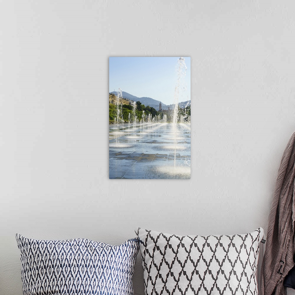 A bohemian room featuring Promenade du Paillon, Nice, Alpes-Maritimes, Cote d'Azur, Provence, French Riviera, France, Medit...