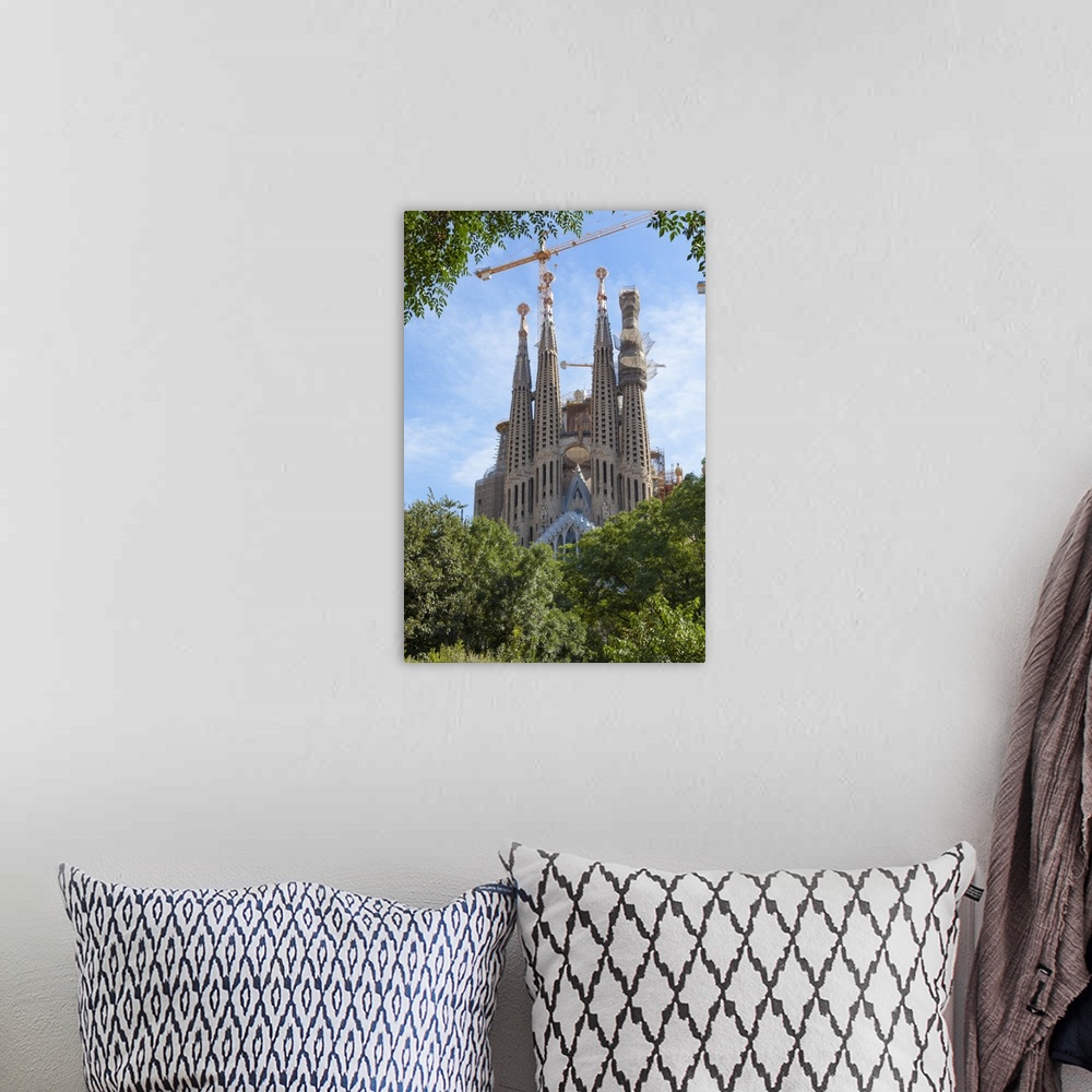 A bohemian room featuring Sagrada Familia, Barcelona, Catalonia, Spain